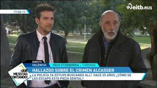 Paco Etxeberria halla un diente junto a la fosa de Alcàsser [upl. by Hanoj]