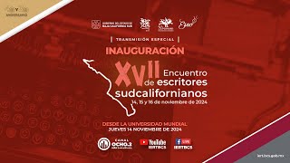 📡✍🏼Inauguración del XVII Encuentro de Escritores Sudcalifornianos ¡Acompáñanos [upl. by Sekyere]