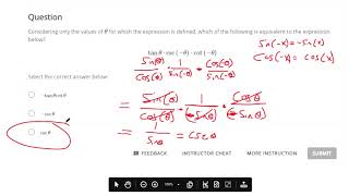 Use even and odd identities in simplifying trigonometric expressions [upl. by Aicilanna875]