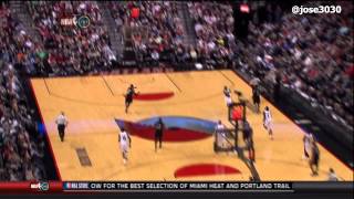 LeBron James Fast Break Dunk  Heat  Blazers 322012 [upl. by Haakon]