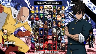 One Punch Man Mugen V10  Saitama VS Suiryu  Gameplay [upl. by Indihar540]