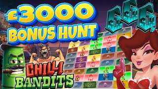 £3000 Bonus Hunt  15 online slots bonuses on £2 stakes to open [upl. by Catlin61]