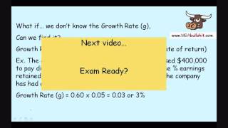 Part 3 of 3 Stock Value Valuing Stocks Common Finance Stock Valuation [upl. by Ammon]