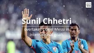 Sunil Chhetri Becomes Second Highest International Goal scorer [upl. by Cung]