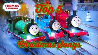 Top 5 Thomas amp Friends Christmas Songs [upl. by Aniroc]