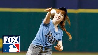 Carly Rae Jepsen Throws Terrible First Pitch [upl. by Kaila253]