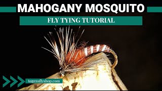 Mahogany Mosquito  Fly Tying Tutorial [upl. by Raseta]