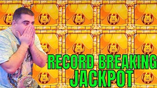 NG SLOT Hit RECORD BREAKING JACKPOT On Huff N Even More Puff Slot [upl. by Eanej]