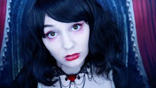 ASMR 💋 VAMPIRE GIRLFRIEND DRINKS YOUR BLOOD ⚰️ KISSES BLOOD SLURPING HAIR PLAY FIREPLACE SOUNDS [upl. by Ahtibat]