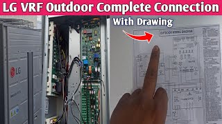 LG VRF में Complete Wiring Connection  VRF की Complete With Wiring diagram [upl. by Yelmene300]