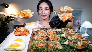 알이 뚝뚝 흐른다🤤 제철 알배기 간장게장 먹방🦀Soy Sauce Marinated Raw Crab mukbang 🦀カンジャンゲジャン Cua Ngâm Tương [upl. by Lacsap]