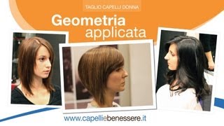 Corso di Taglio capelli donna  Geometria applicata [upl. by Elorac]