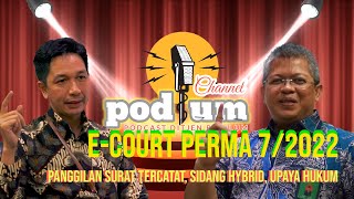 ECOURT PERMA 72022  Peradilan Elektronik Panggilan Surat Tercatat Sidang Hybrid Upaya Hukum [upl. by Yornoc]