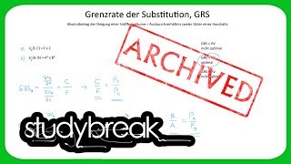 ARCHIVIERT Grenzrate der Substitution Preisverhältnis  Volkswirtschaftslehre [upl. by Mich]