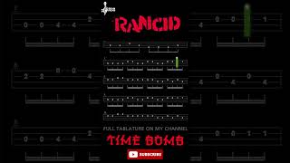 Time Bomb 💣 Bass line By Rancid chamisbass [upl. by Opiak799]