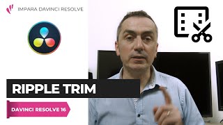 Ripple Trim  Edit  Davinci Resolve [upl. by Jacobba]