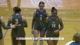 Portland Volleyball vs Gonzaga 30  Highlights [upl. by Colligan803]