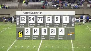 Carroll at Snider  IHSAA Sectional Football [upl. by Inol]