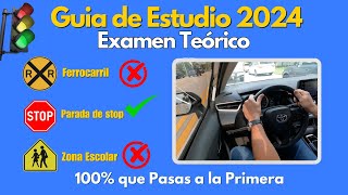 PREGUNTAS DEL EXAMEN TEORICO 2024 ACTUALIZADOLICENCIA DE CONDUCIR [upl. by Gordon]