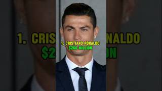 Top 10 Highest Paid Athlete In 2024 cristianoronaldo messi lebronjames [upl. by Ahsienauq]