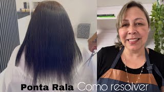 COMO EVITAR QUE O CABELO FIQUE COM PONTAS RALAS [upl. by Jevon]