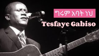 Pastor Tesfaye Gabiso grum abat neh  ግሩም አባት ነህ  Amharic mezmur Lyrics Video [upl. by Willtrude]