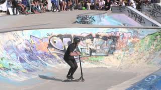 Maël Larher  1st Final Trottinette Freestyle Bowl  FISE Xperience Le Havre 2018 [upl. by Byrn]