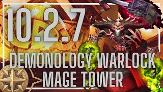 Demo Warlock Mage Tower  The GodQueens Fury  1027  110 Build [upl. by Silvano814]