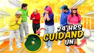 24 HORAS CUIDANDO A UN HUEVO😱  Los Panas [upl. by Hirza]