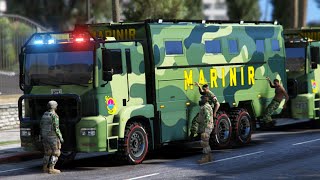 Konvoi MARINIR  Truk TNI 6x6 Gta 5 [upl. by Asina229]