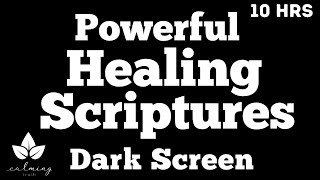 Meditate on Gods Word  Dark Screen Healing Scriptures Bible Verses For Sleep  Female Voice [upl. by Leverick247]