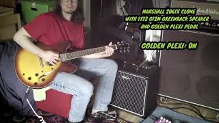 Marshall 2061X amp Golden Plexi Pedal G12M25 Speaker [upl. by Albers]