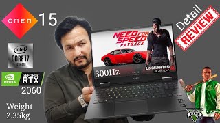 OMEN 15 Super Fast 300Hz Gaming Notebook Detail Review amp Tested on GTA V Uncharted 4 amp NFS Payback [upl. by Orat]