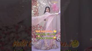 Unique Colour shades for Modern Haldi Brides🥳💃🏻 shorts ytshorts trending [upl. by Llednil]