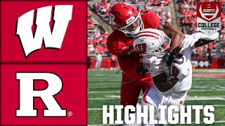 Wisconsin Badgers vs Rutgers Scarlet Knights  Full Game Highlights  ESPN College Football [upl. by Amelita]