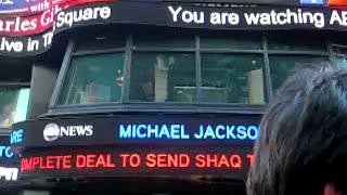 NY Michael Jackson dead [upl. by Naujuj220]