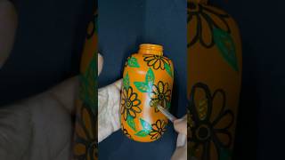 Waste bottle painting ideas🙀 bottlecraft bestoutofwaste shorts shortsfeed ytshorts viralvideo [upl. by Eva]