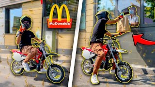 ANDARE al MCDONALD’s in MINI MOTO con MICHAEL SPAMPINATO 🤦🏻‍♂️ [upl. by Anihc]