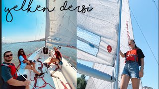 YELKEN DERSINE BASLADIM ⛵️ NE KADAR NEREDE [upl. by Orag]