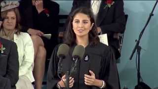 Undergraduate Speaker Sarah Abushaar  Harvard Commencement 2014 [upl. by Idyak528]