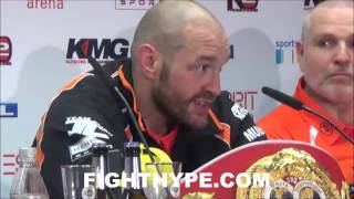 WLADIMIR KLITSCHKO VS TYSON FURY POSTFIGHT PRESS CONFERENCE [upl. by Obola79]