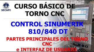 👩‍🔧01 PARTES PRINCIPALES DEL TORNO CNC E INTERFAZ DE USUARIO cnc cncsoftware tornocnc torno [upl. by Onurb]