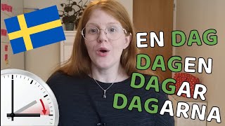 Swedish daylight savings Sommartid Vocabulary  How to say days weeks and months in Swedish [upl. by Roz]