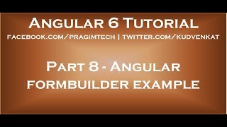 Angular formbuilder example [upl. by Esille]