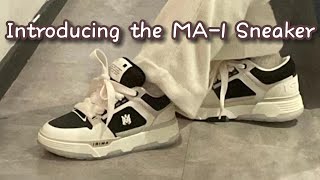 AMIRI White amp Black MA1 Sneaker Close review [upl. by Kuhlman]