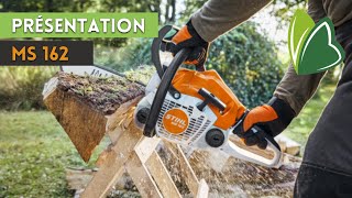 Présentation de la tronçonneuse STIHL MS 162 [upl. by Phonsa653]