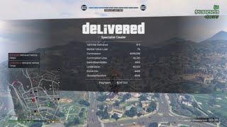 selling 4 Mid Range Vehicle Cargo cars in a Public Lobby in Grand Theft Auto 5 Online 31 SecuroServ [upl. by Lovato]