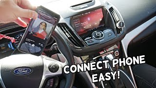 HOW TO CONNECT PHONE BLUETOOTH ON FORD C MAX HYBRID ENERGI [upl. by Web558]