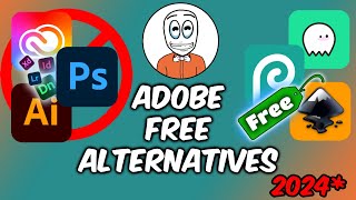 FREE Adobe Alternatives 2024 Photoshop illustrator animate [upl. by Chastity468]