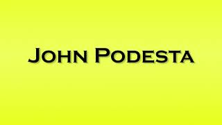 Pronunciation of John Podesta [upl. by Rolyt]